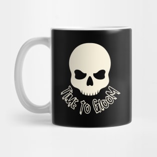 Time to Gloom with Skull Design Mug